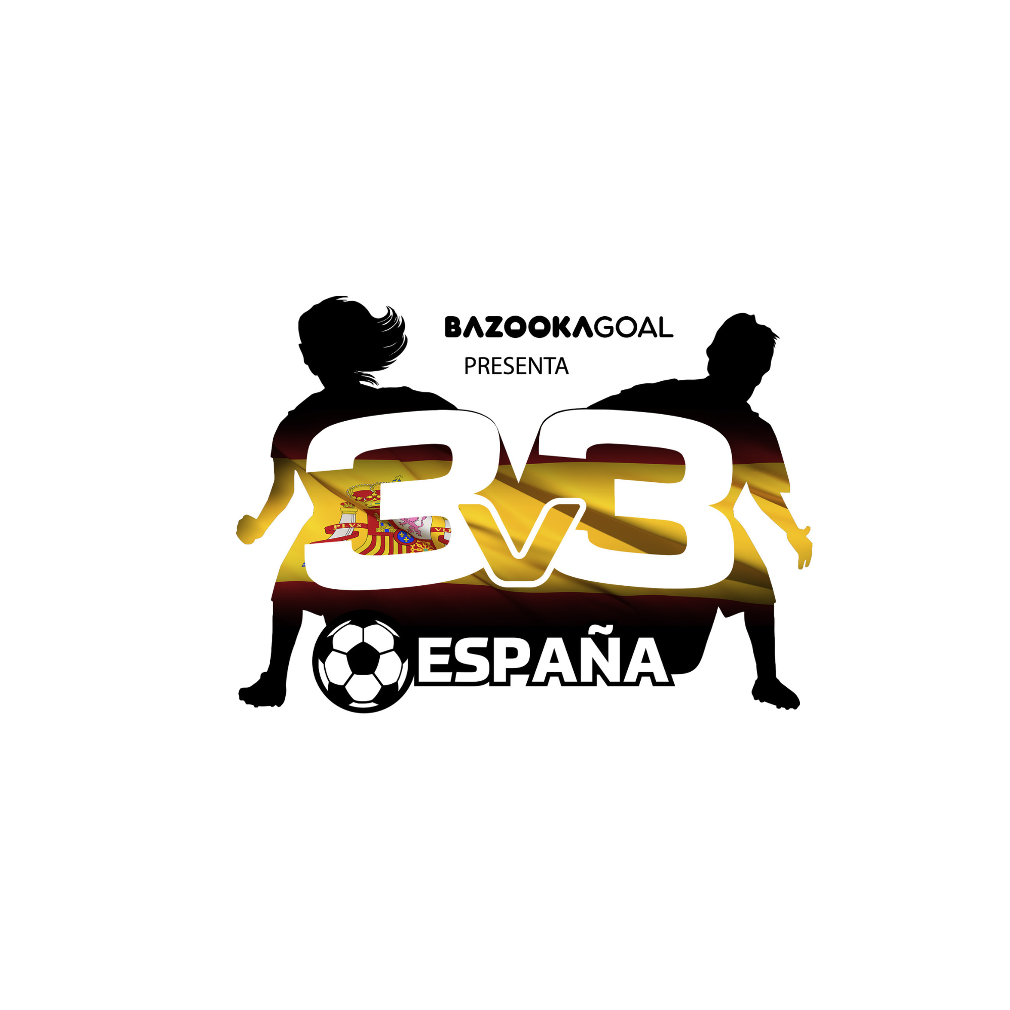 "Partidos intensos de fútbol 3x3 en una pista de dimensiones reducidas de Airpitch españa y 3v3world, mostrando regates y habilidad técnica."