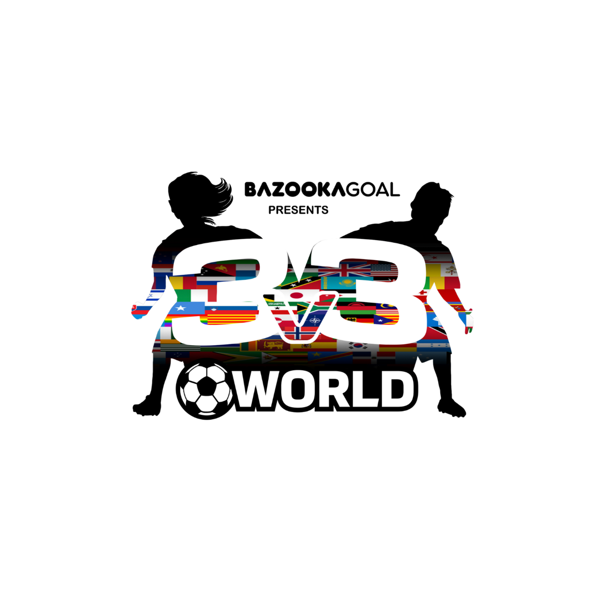 "Partidos intensos de fútbol 3x3 en una pista de dimensiones reducidas de Airpitch españa y 3v3world, mostrando regates y habilidad técnica."